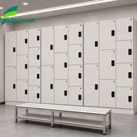 Casier compact à porte simple en HPL pour hôtels, casier de rangement pour vêtements du personnel logistique