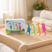 Cure-dents pour enfants saveur fraise sans BPA, qualité alimentaire, forme animale amusante, grand format familial, marque personnalisée, écologique