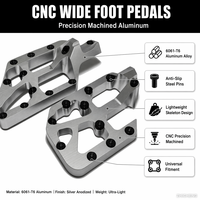 Repose-pieds larges CNC Zhicheng pour moto tout-terrain, antidérapants, en alliage d'aluminium, pour Dirt Bike, modèle Sur-Son Ultra Bee