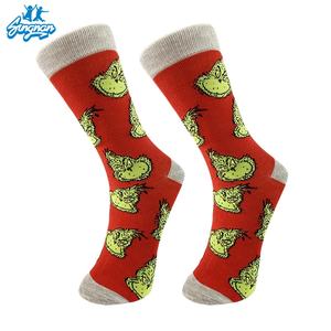 <span class=keywords><strong>Calcetines</strong></span> de Punto de Alta Calidad para Mujer, Diseño de <span class=keywords><strong>Grinch</strong></span> de Dibujos Animados, Transpirables, Antibacterianos, Personalizados y Modernos - Product Image 6