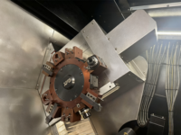 Tour CNC à banc incliné TCK600 avec tourelle motorisée et mandrin hydraulique pour le tournage, le fraisage et le perçage de pièces automobiles et de composants de moules