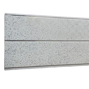 Goedkope Wit/Grijs Sparkle Muur Plafond 250Mm Breed Middelste Groef Pvc Panel Voor Thuis Decoratie