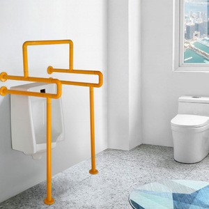 HIDEEP Tabouret de douche avec main courante en acier inoxydable blanc pour la sécurité des personnes âgées dans la salle de bain - Product Image 3