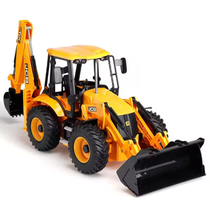 Double E E589 Excavatrice <span class=keywords><strong>RC</strong></span> 1/20 2.4G 11CH Voitures télécommandées Camions Chargeuse rétro-excavatrice Lumière Son Camion de chantier Modèle JCB - Product Image 3