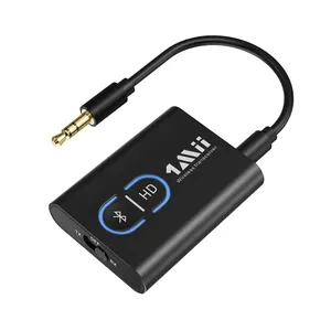 Großhandel 1mii bluetooth 5,0 sender-1Mii ML300 Bluetooth 5.0 aptX HD/LL Audio Sender Empfänger 2-in-1 Mini BT AUX Adapter für Auto/TV