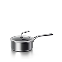 Cuisine de haute qualité Cuisson Friture Woks Casseroles Casseroles Peu Profondes Casseroles et Casseroles 3 Couches En Acier Inoxydable Batterie De Cuisine