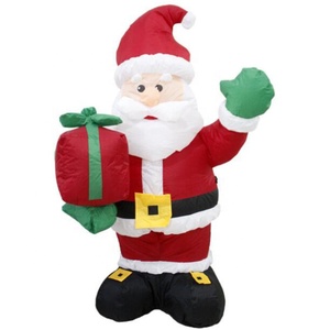 MELODY <span class=keywords><strong>Figurine</strong></span> de Père Noël <span class=keywords><strong>Gonflable</strong></span> Géante d'Extérieur Décoration de Noël 1.2 Mètres de Hauteur - Product Image 1