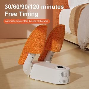 Séchoir à chaussures et bottes électrique portable et pliable avec contrôle par bouton de minuterie, 220V 130W, matériau ABS, câble d'alimentation de 1,2m - Product Image 2