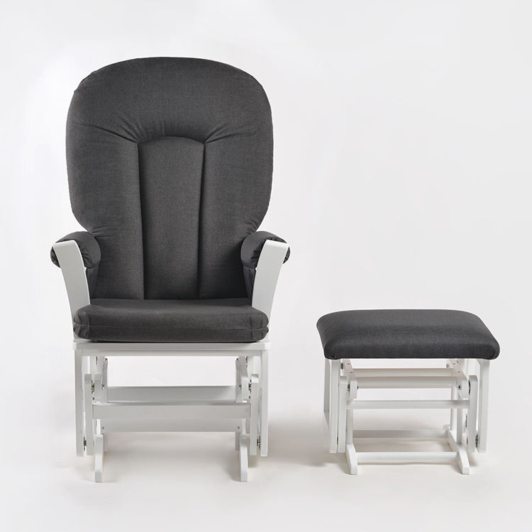 กรอบไม้สีเทาเข้ม + สีขาว