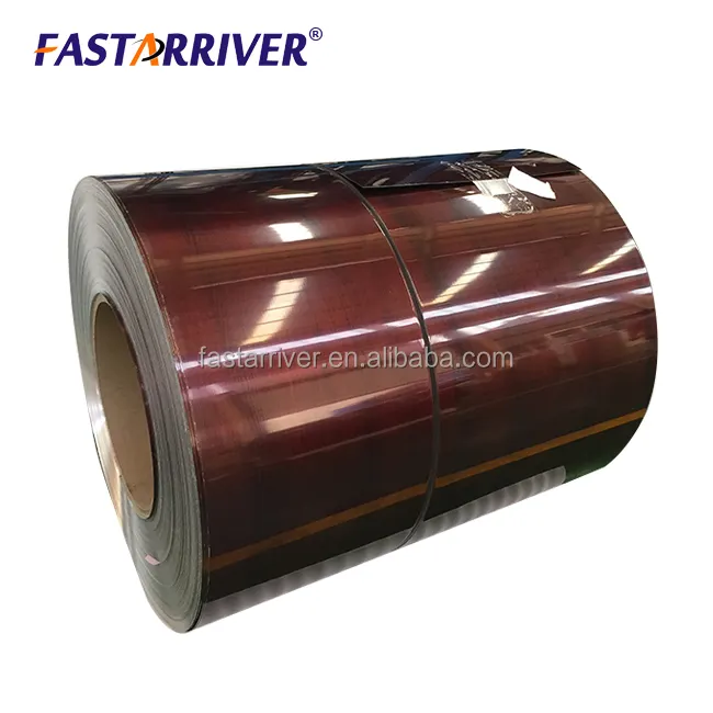 High Bending Property Steady Quality RAL 9004 30um PVDF Color Coated Aluminum Plate Sheet Coil Roll
