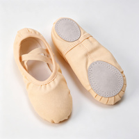 Zapatillas de Ballet para Niñas Pequeñas, Suaves, Antideslizantes, con Suela Dividida para Práctica y Entrenamiento