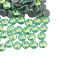 Strass en vrac Selina Crystal à dos plat, taillés à la machine, scintillants, thermocollants, écologiques, 12 facettes, pour accessoires vestimentaires et chaussures DIY