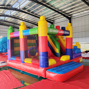 Parque temático de atracciones inflable al aire libre Parque infantil Castillo hinchable con tobogán Material de PVC Fácil Configuración> 500kg Capacidad - Product Image 6