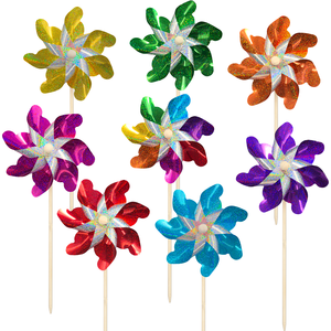 Décoration de jardin réfléchissante à paillettes colorées en gros, répulsif pour oiseaux, <span class=keywords><strong>moulin</strong></span> à <span class=keywords><strong>vent</strong></span> répulsif, <span class=keywords><strong>moulin</strong></span> à <span class=keywords><strong>vent</strong></span> manuel - Product Image 1