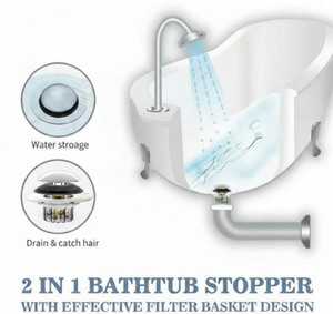 Tapón de Desagüe Moderno para <span class=keywords><strong>Bañera</strong></span> de Latón, Anti-Olor, <span class=keywords><strong>Universal</strong></span>, Tipo Pop-Up, Superficie Cepillada, Fácil de Limpiar, 1 Año de Garantía - Product Image 4