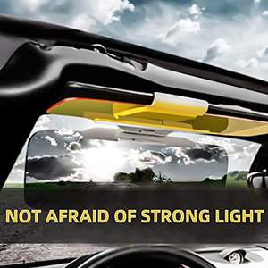 Xiangta Vente Chaude Pare-soleil de Voiture 2 en 1 HD Anti-lumière du Soleil Vision Jour et Nuit Miroir de Conduite UV Pliable Rabattable Vue Claire Jour et Nuit - Product Image 5