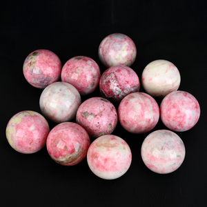 Wholesale Hand Polished Pink Zoisite Sphere <b>Crystal</b> Healing Stone Sphere <b>Ball</b> for Fengshui Decoration - Product Image 2