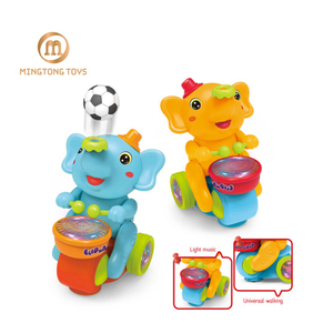 Trẻ em ủng hộ Quà Tặng Giáo Dục phim hoạt hình động vật điện thổi bóng trống đèn nhấp nháy nhảy múa âm nhạc voi đồ chơi - Product Image 1