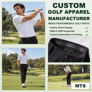 <span class=keywords><strong>Pantaloni</strong></span> da Golf alla Moda <span class=keywords><strong>con</strong></span> Vita Regolabile, Tessuto Elasticizzato ad Alte Prestazioni, Cuciture Rinforzate - Product Image 6