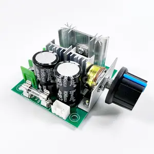 ISMART 12V-40V 10A 13Khz Modulasi Lebar Pulsa PWM DC Motor Speed Regulator Controller Switch Hitam