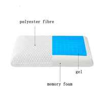 Oreiller de refroidissement en mousse à mémoire de forme à haute densité, sommeil côté hôtel et soins de la colonne cervicale, oreiller de sommeil en tissu pour meubles de maison