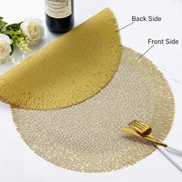 TUOTU Classique, isolé en PVC, réutilisable, résistant à l'huile, durable, antidérapant, écologique, séchage rapide, résistant à la chaleur, souple, diamètre 38 cm