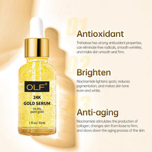 Suero Facial de Oro de 24k con Ácido Hialurónico Antienvejecimiento, 30 ml, Marca Privada, Cuidado de la Piel, Elimina Arrugas - Product Image 3