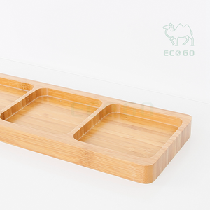 Organisateur de Table en bois Eco plantes plateau créatif multi-usage bureau bambou articles divers organisateur 3 fentes support de stockage de bijoux - Product Image 3