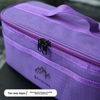 Bolsa de Almacenamiento de Utensilios de Cocina de Material PE para Acampar al Aire Libre, Multifuncional, para Tazones, Palillos, Lámpara Portátil