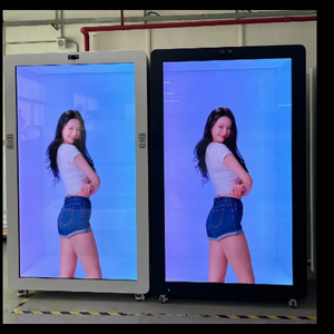 Caja de vídeo interactiva de 55 pulgadas, pantalla táctil, publicidad, escaparate transparente holográfico 3D, pantalla LCD transparente de 75 pulgadas - Product Image 2