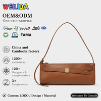 Sac à bandoulière de luxe en PU avec doublure en polyester pour les courses quotidiennes et les voyages d'affaires