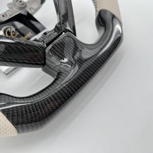 Volant en fibre de carbone véritable, pièces automobiles les plus vendues, pour <span class=keywords><strong>Infiniti</strong></span> <span class=keywords><strong>G37</strong></span> 2007 2008 2009 <span class=keywords><strong>2010</strong></span> 2011 2012 2013 2014 2015 - Product Image 3