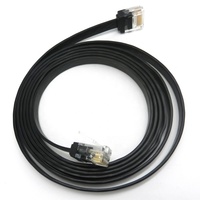 Kabel Patch CAT6 Super Flat Berkualitas Tinggi, Profil Rendah, Fleksibel, Custom, UTP RJ45 32AWG Tembaga Murni, Bersertifikasi ROHS, 0.5m-5m, Jaket PVC/LSZH