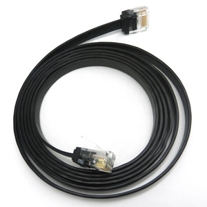 Cables de Conexión Ethernet Cat <span class=keywords><strong>6</strong></span> Cat6 <span class=keywords><strong>UTP</strong></span> RJ45 de Bajo Perfil, Flexibles, Personalizados, de Alta Calidad, 32 AWG, Super Planos, con Certificación RoHS, de 0.5m, 1m, 2m, 3m, 5m - Product Image 4