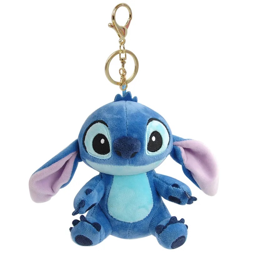 Stitch Cartoon Stuffed Soft Animals Bag Decor Comforting Toy Kids Christmas Gift for Child Stitch Plush Keychain Toy