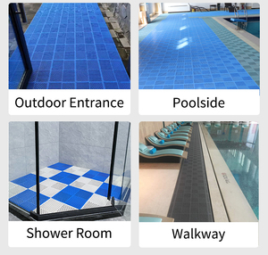 100% PVC <span class=keywords><strong>plastique</strong></span> anti-dérapant tapis d'entrée Installation facile carrelage intérieur imbriqué pour douche baignoire sol <span class=keywords><strong>solide</strong></span> tapis <span class=keywords><strong>de</strong></span> salle <span class=keywords><strong>de</strong></span> <span class=keywords><strong>bain</strong></span> - Product Image 5