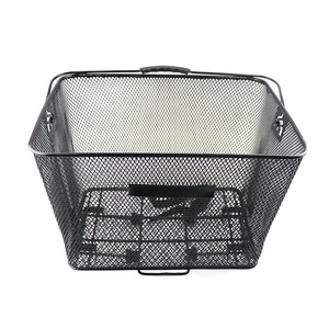 "Rettangolo" a Forma di con la Maniglia, Built-in Sistema di Sgancio Rapido, con fibbia Cinturino In Nylon Acciaio Inox Posteriore Della Bicicletta Cestino <span class=keywords><strong>per</strong></span> la Bici Elettrica - Product Image 3