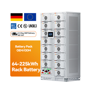 Système de stockage d'énergie industriel et commercial en rack intérieur 50kWh 100kWh 200kWh, batterie LiFePO4 200kW, BESS haute tension - Product Image 1