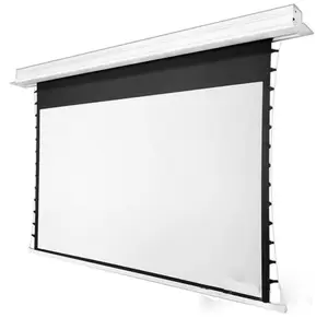 60-150 inch 16:9 cơ giới ẩn nhúng căng thẳng Trần màn hình chiếu điện điều khiển từ xa nâng màn hình máy chiếu