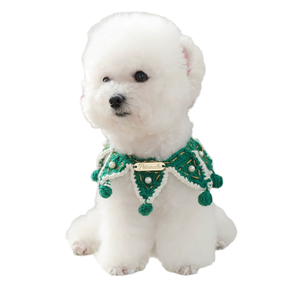 Wholesale Christmas Cat Drool Towel Knitted <b>Dog</b> Bandana Polyester Print Summer Eco-Friendly Pet Clothing and Accessories - Product Image 1