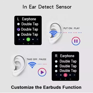Auricolari Wireless Bluetooth <span class=keywords><strong>5</strong></span>.0 F9-<span class=keywords><strong>5</strong></span> per Gaming, Gen 2, Gen 3, Gen 4, True Wireless Stereo, Pro 4, <span class=keywords><strong>5</strong></span>, 6, 9D Music Plug - Product Image 3