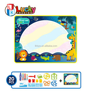幸运玩具水涂鸦垫水上绘画玩具水彩垫涂鸦板可重复使用的教育玩具 - Product Image 3