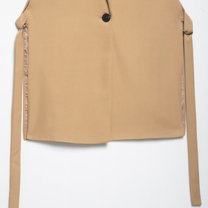 SHENZHU Femme Nouvelle Collection Été 2025 <span class=keywords><strong>Gilet</strong></span> Chic <span class=keywords><strong>Sans</strong></span> Manches Style Vintage avec Fente, Veste <span class=keywords><strong>sans</strong></span> Manches Tendance - Product Image 5
