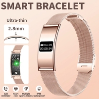 Bracelet intelligent unisexe B8, moniteur de fréquence cardiaque et de sommeil, étanche IPX8, montre de fitness Bluetooth, charge magnétique
