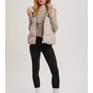 <span class=keywords><strong>Gilet</strong></span> d'hiver sans manches à <span class=keywords><strong>capuche</strong></span> avec fermeture éclair pour femmes, <span class=keywords><strong>gilet</strong></span> de course et de loisir, fournisseur de gros - Product Image 6