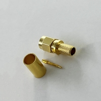 Conector Coaxial RF SMA Macho (plug) para Cable H155 LMR240 CNT240