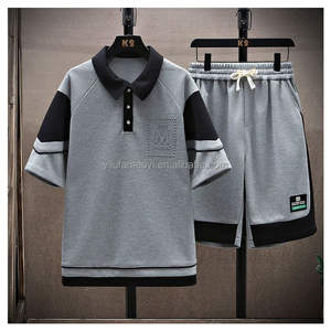 2024 Kurze Sets für Herren, Lässige Sommerkleidung, Herren Zweiteiler, Sportanzüge für Männer, Hemden und Shorts, Herrensets für das Fitnessstudio - Product Image 5