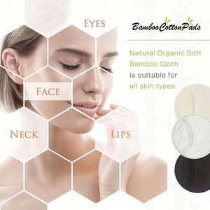 แผ่นเช็ดเครื่องสำอางแบบใช้ซ้ำได้ 3 ชั้น 10 ชิ้น ซักได้ ทำจากใยไผ่ธรรมชาติและฝ้ายออร์แกนิค แผ่นกลมสำหรับทำความสะอาดผิวหน้า - Product Image 6