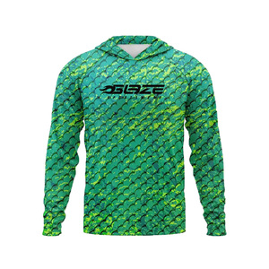 UVSAI Camisetas De Manga Larga Para Hombre, Protección UV Permanente UPF 50+, Secado Rápido, Para Senderismo, Pesca, Playa, Azul-cielo
