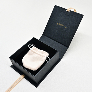 Scatola per Gioielli in Carta Kraft Marrone, Confezione di Lusso Personalizzata con Logo - Product Image 4